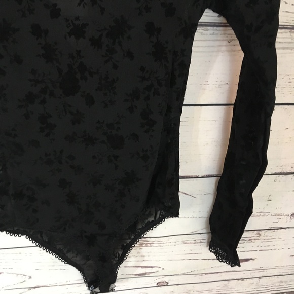 Free People Babes In Bandeaus Bodysuit Black M - Picture 12 of 12